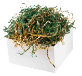 Наполнитель бумажный Темно-зеленыйЗолото Металлик 50г ВВ