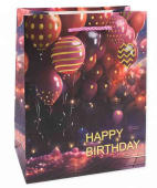 Пакет бумажный XL 31х41см Фееричный день рождения Дизайн №4