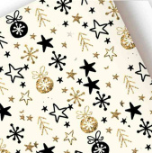 НГ Бумага лист 70х100см Новогодние звёзды Симфония