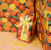 Коробка прямоугольник 15х9х6см Мандаринки