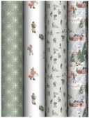 НГ Бумага лист 70х100см Winter time ассорти 5 дизайнов MESHU