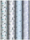 НГ Бумага лист 70х100см Winter mood ассорти 4 дизайна MESHU