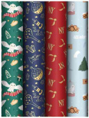 Бумага лист 70х100см Magic universe ассорти 4 дизайна MESHU