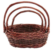 Набор плетеных корзин Ива Коричневая Классик