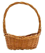 Корзина плетеная с ручкой Ива Медовый 26х18х10см ВС