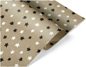 Бумага рулон 0,6х10м Крафт Звезды Люкс ДБ