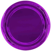 Тарелки бумажные Фиолетовый Металлик 230мм (уп6) ВВ