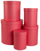 Коробка Цилиндр 20х24см Красный ДБ