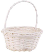 Корзина плетеная с ручкой Ива Белая 21х15х24см Миррэй
