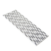 Трубочки для коктейля Полосы Белый Серебро металлик (уп12)