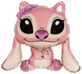 Шар 24" 61 см, фольга Любимый монстрик, розовый