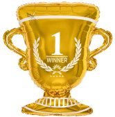 Шар фольга фигура Кубок Чемпиона Золото 29" 74см FL (упак)