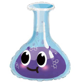 Шар фольга фигура Колба бутылка химическая 28" 71см FL (упак)