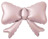 Шар фольга фигура Бант (воздух) Пыльная роза Сатин 20" 51см FL (упак)