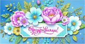 Конверт для денег Поздравляем Алхат