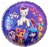 Шар фольга с рисунком 18" Fm круг My Little Pony Веселые Лошадки